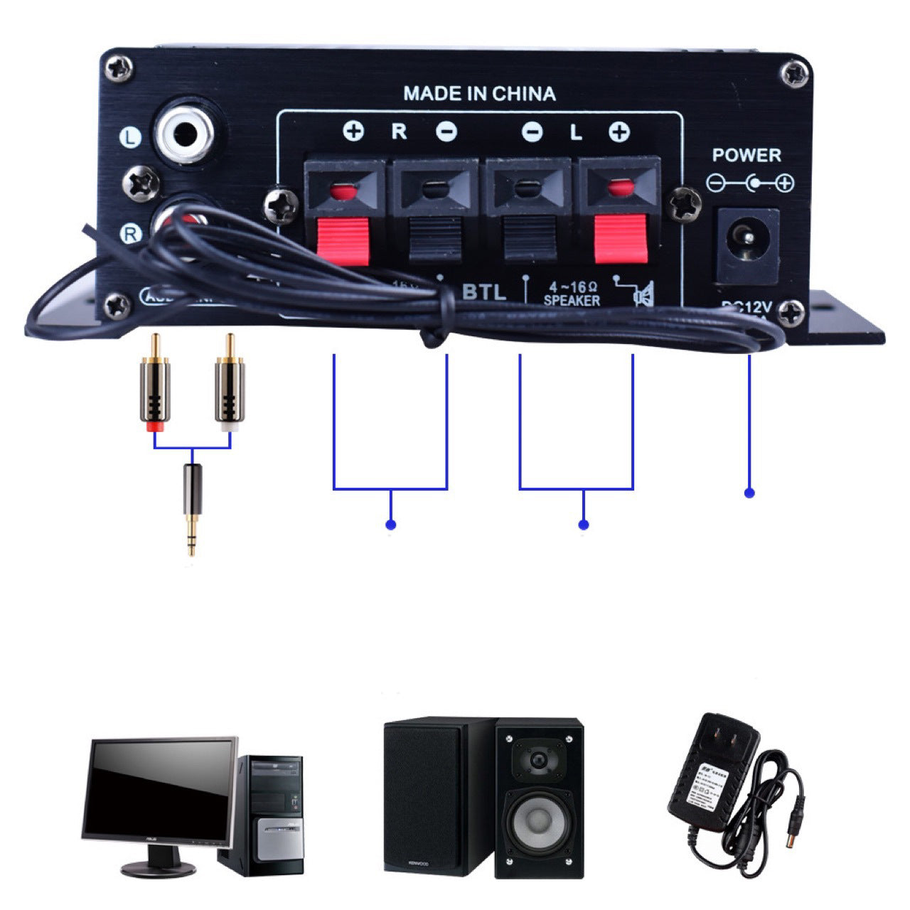 Bluetooth car amplifier